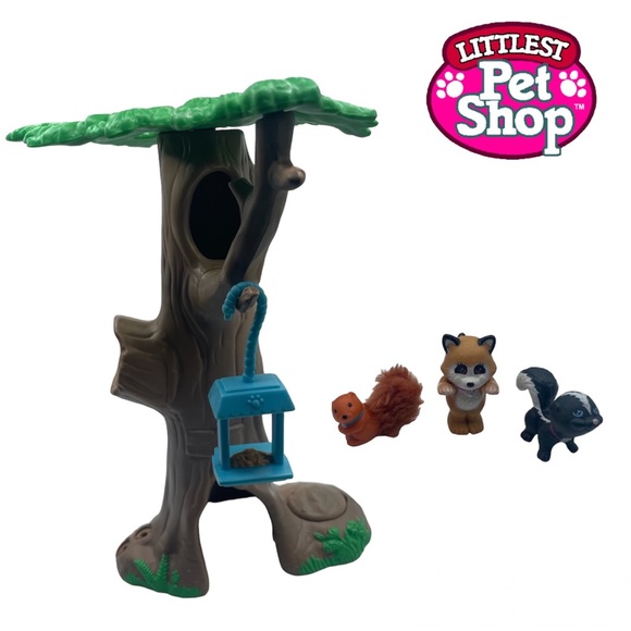 RARE Vintage 1994 Littlest Pet Shop Collection by Kenner - Chirpy Tree Friends - Picture 1 of 14